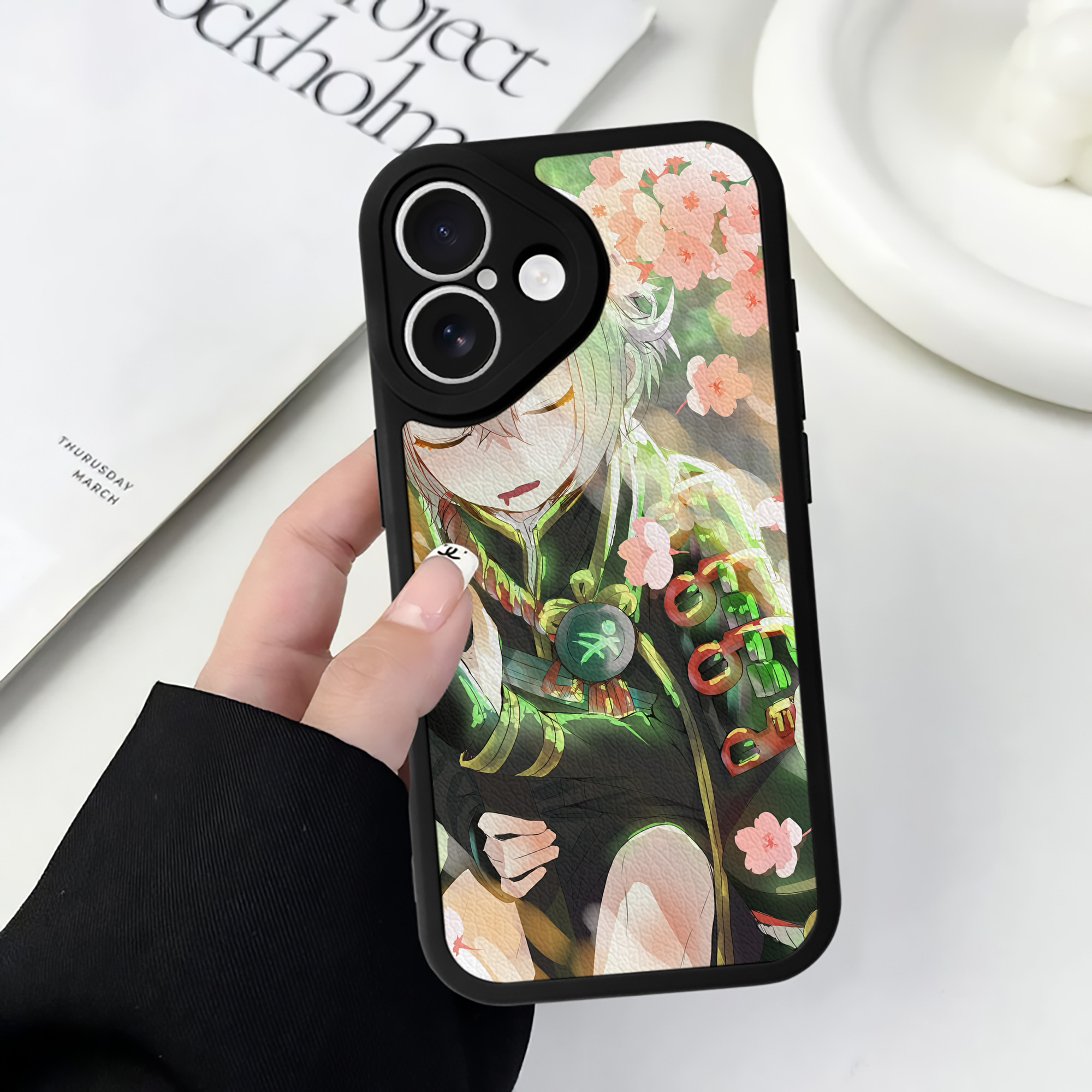 （画像用） 刀剣乱舞 Touken Ranbu 【iPhone 16シリーズ対応】シリコンスマホケース（レザー調） 材質：シリコン